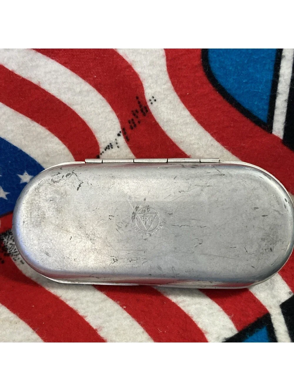 USA Vintage Aviator WWII Bausch & Lomb Army Navy Sunglasses Engraved Case Pilot